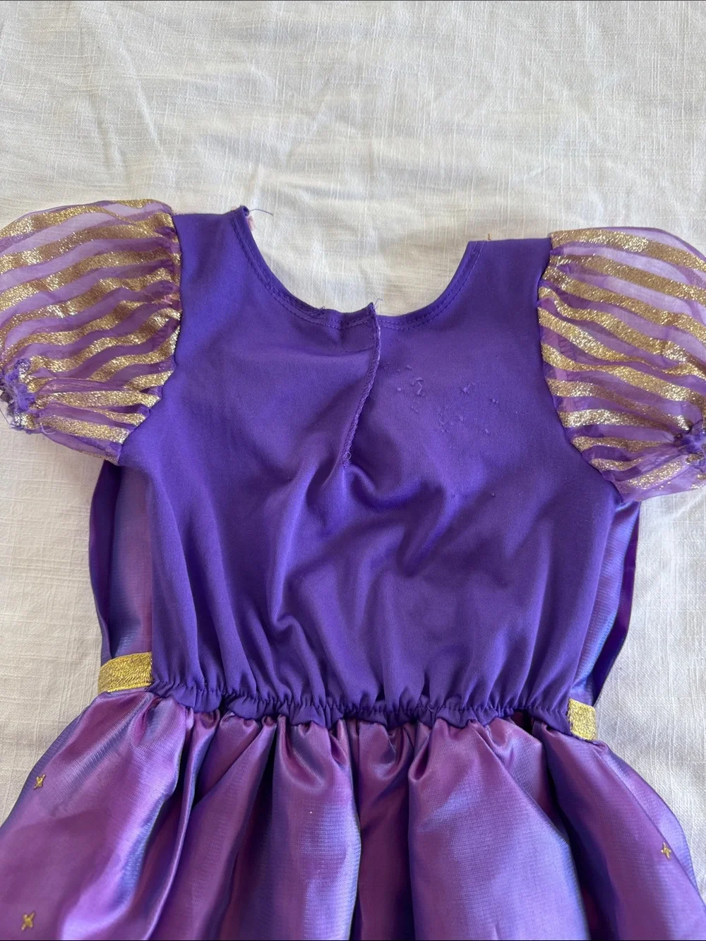 Disney Purple and Pink Princess Dress-Up Gown with Gold Trim